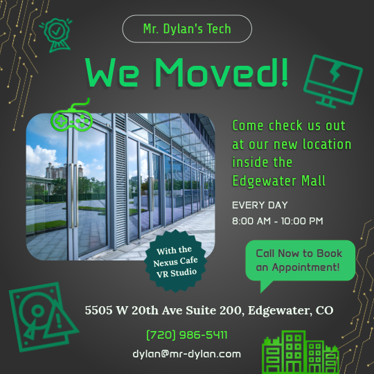 Mr dylans tech Location change